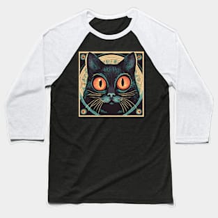 Cute black cat Baseball T-Shirt